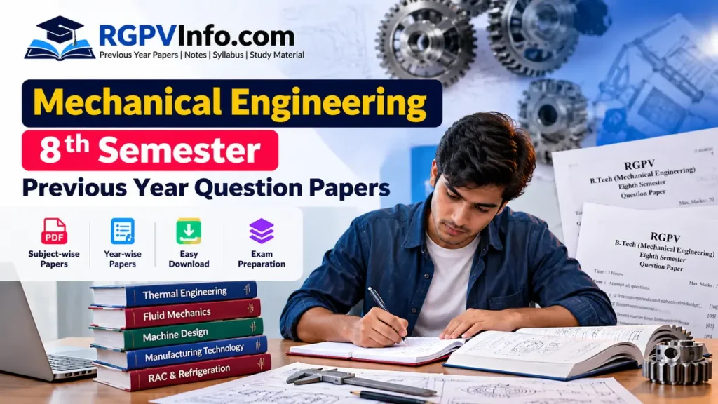 8th Semester Mechanical Engineering PYQs